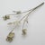 Silver Vintage Italian Handmade Genuine Silver Orchid Branch Long Miniature, 1950s For Sale - Image 8 of 13