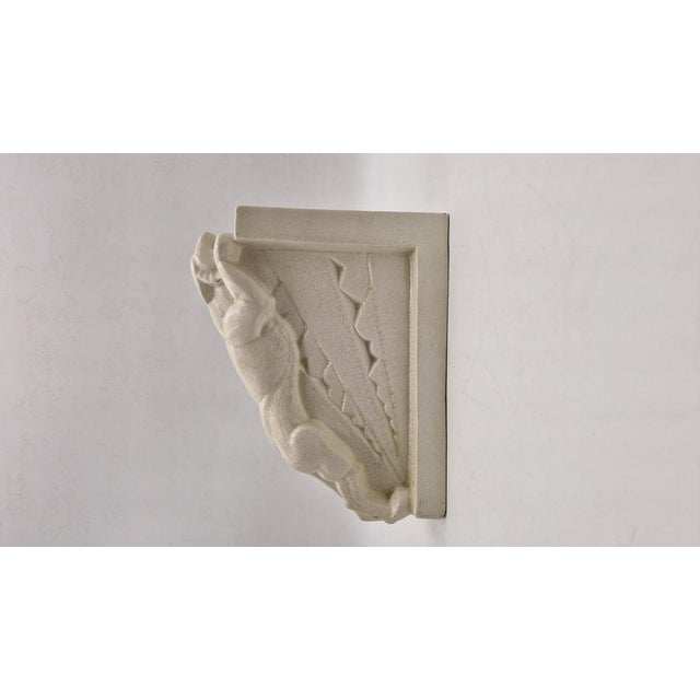 Art Deco Bookends Depicting Panthers in Craquele Ceramic by Charles Lemanceau for Saint Clement, France, 1940s, Set of 2 For Sale - Image 3 of 11