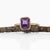Modern 2.1ct Zambian Amethyst Ring With Natural Diamonds Accents: Solid 14k Gold, 9x7mm For Sale - Image 3 of 8