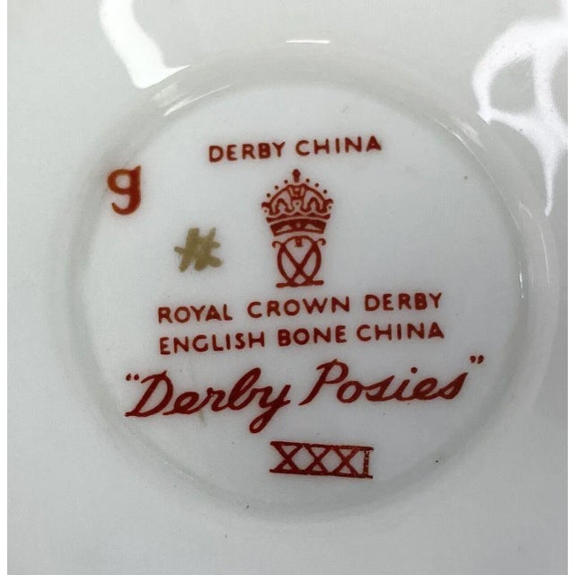 1960s 1960s Royal Crown Derby "Posies" Porcelain Small Oven Duchess Sweet Trinket Bowl For Sale - Image 5 of 5