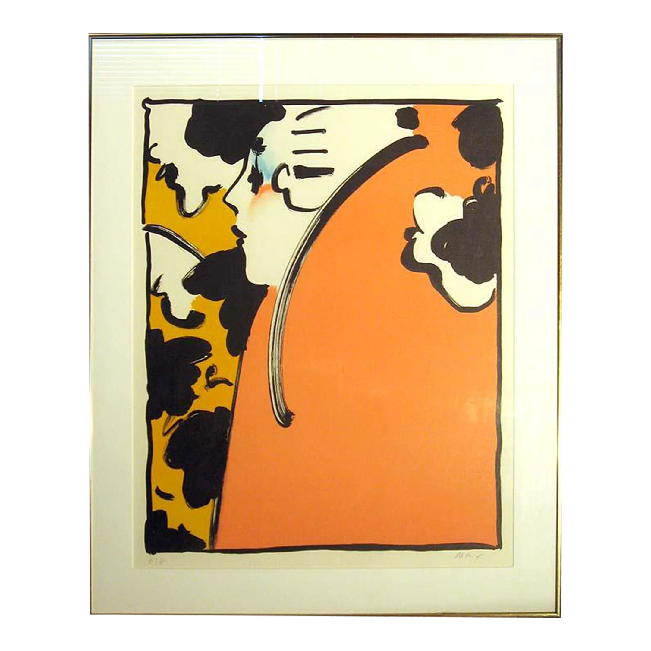peter-max-peach-lady-signed-