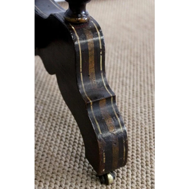 Small Napoleon III Period Lacquered Wooden Work Table, Mid 19th Century For Sale - Image 16 of 18