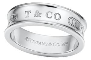 Vintage Tiffany & Co. 1837 Concave Ring, Sterling Silver, Iconic Jewelry, Size 7