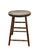 Antique Country Round Wooden Stool With Turned Legs and Stretchers For Sale - Image 17 of 18