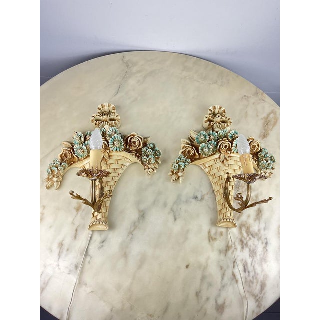 Vintage Italian Venetian Wall Lights, 1960s, Set of 2 For Sale - Image 14 of 14