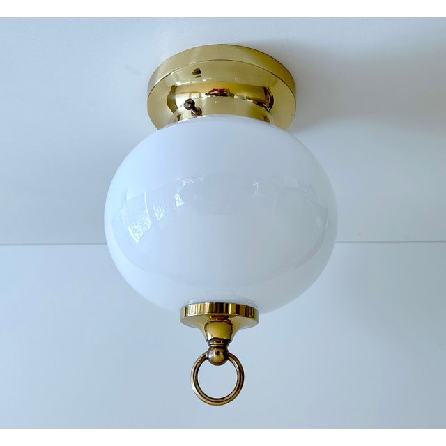 1970s Vintage Glass Flush Light from Limburg For Sale - Image 5 of 13
