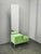 Bauhaus Czech Green Vanity Table with Mirror and Chrome Frame, 1930 For Sale - Image 17 of 18