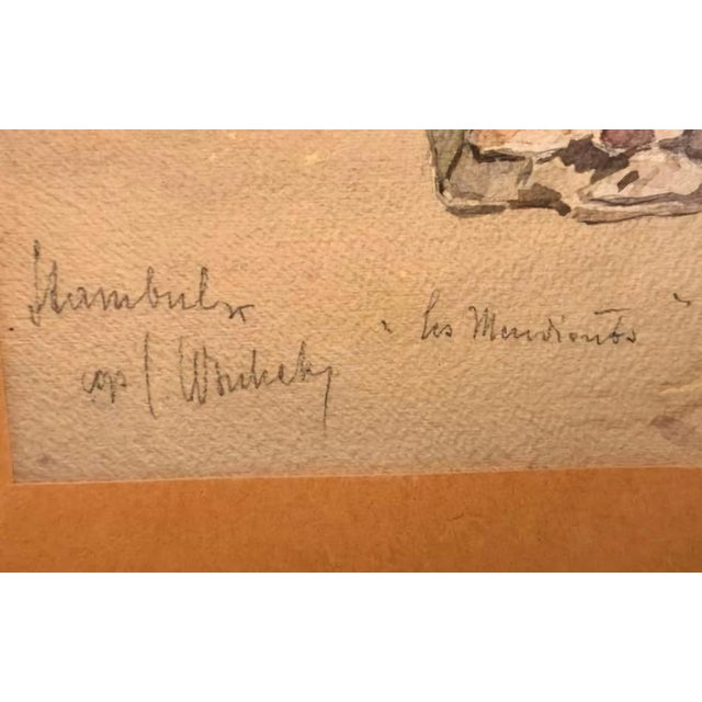 Title: Carl Friedrich Heinrich Werner (Weimar 1808 – 1894 Leipzig) “Two Oriental Figures Standing in Conversation...