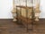 American Midcentury Metal and Wood Two-Tiered Shelving Unit with Twisted Motifs For Sale In Atlanta - Image 6 of 12