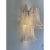 Modern Mazzega-Style “Selle” Murano Glass Wall Sconces With Diamond-Cut Transparency — Set of Four For Sale - Image 11 of 11