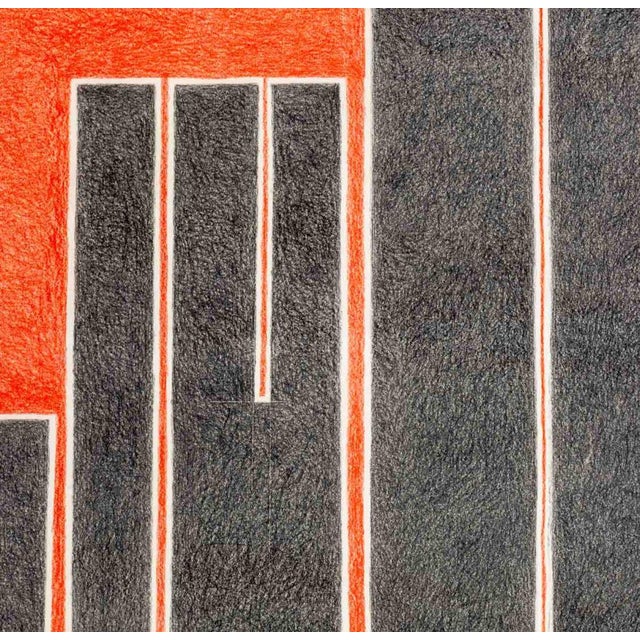 Contemporary Margot Hoff "Skyline" Mixed Media on Paper For Sale - Image 3 of 7