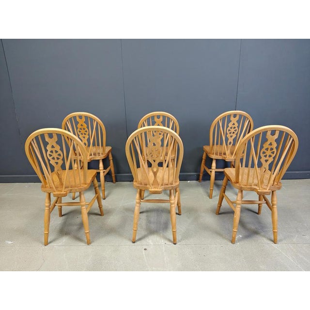 1950s Vintage Dining Chairs from Ercol, 1950s, Set of 6 For Sale - Image 5 of 15
