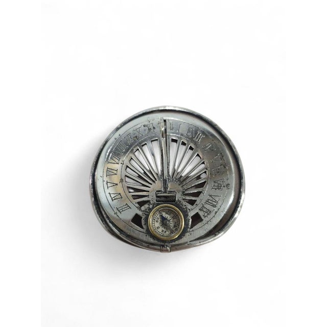 Silvered Pocket Sundial, 1800 For Sale - Image 12 of 15