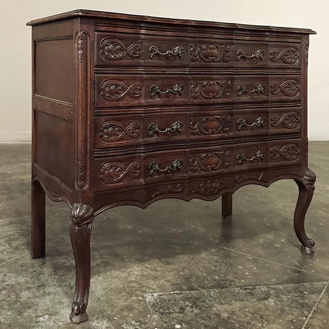 French Provincial Antique Country French Commode ~ Chest of Drawers For Sale - Image 3 of 13