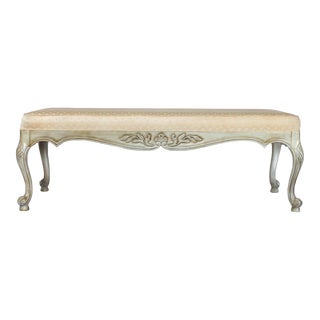Vintage French Provincial Style Bench For Sale