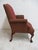 Textile 1980s Oskar Huber Fire Side Ball Claw Living Room Armchair Chippendale B For Sale - Image 7 of 10