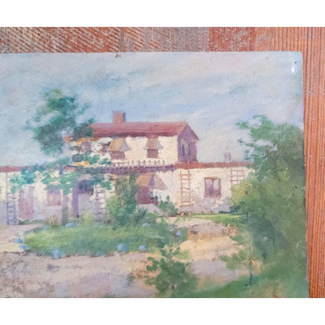 Mid 20th Century 20th Century American Impressionist Painting of a Southwestern House by w.h. Partridge For Sale - Image 5 of 11