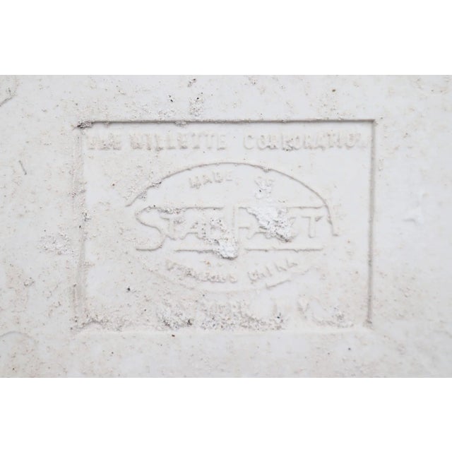 White Vintage White Ceramic Willette Recessed Bathroom Soap Dish For Sale - Image 8 of 8