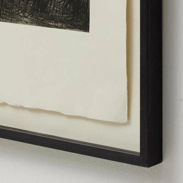 Enrico Della Torre, Black and White Abstract Composition, Engraving, 2016, Framed For Sale - Image 9 of 11