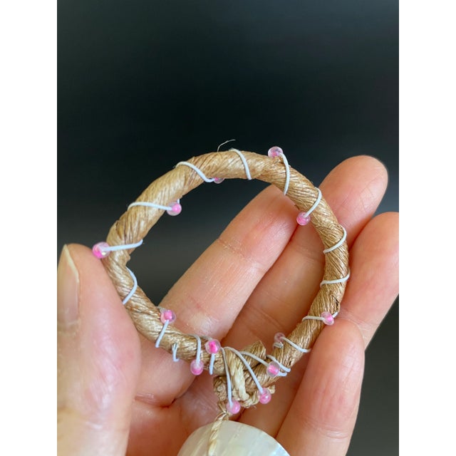 Natural Mother of Pearl Conch Napkin Rings - Set of 7 For Sale In Las Vegas - Image 6 of 7