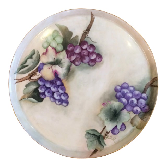 Limoges Grape Motif Charger Plate Platter For Sale
