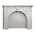 Antique Neoclassical White Marble Fireplace Mantel For Sale