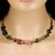 Traditional Ajd 18 Inch Multi Color Tourmaline Necklace With Goldy Accents For Sale - Image 3 of 6