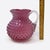 This is a stunning example of Victorian-era art glass: an authentic Hobbs, Brockunier & Co. cranberry glass pitcher in the...
