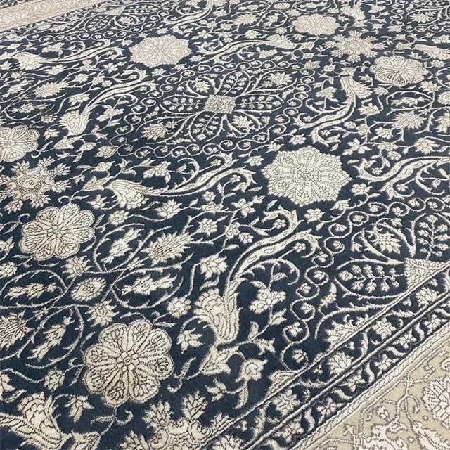 Handwoven Tabriz Style Area Rug 8'1" X 10'4" For Sale - Image 10 of 12