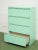 Metal Mid 20th Century Mint Four Drawer Filing Cabinet For Sale - Image 7 of 12