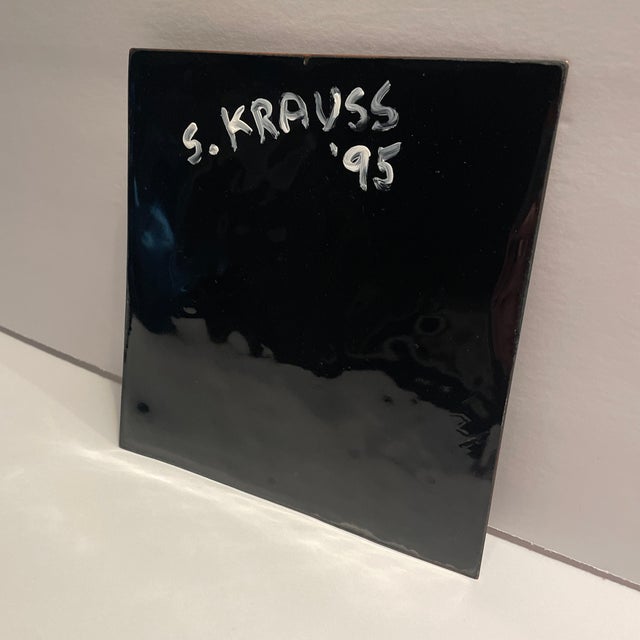 Enamel on metal by Knoxville, Tennessee artist Dr. Stephen Krauss. Krauss was a world traveler, getting inspiration from...