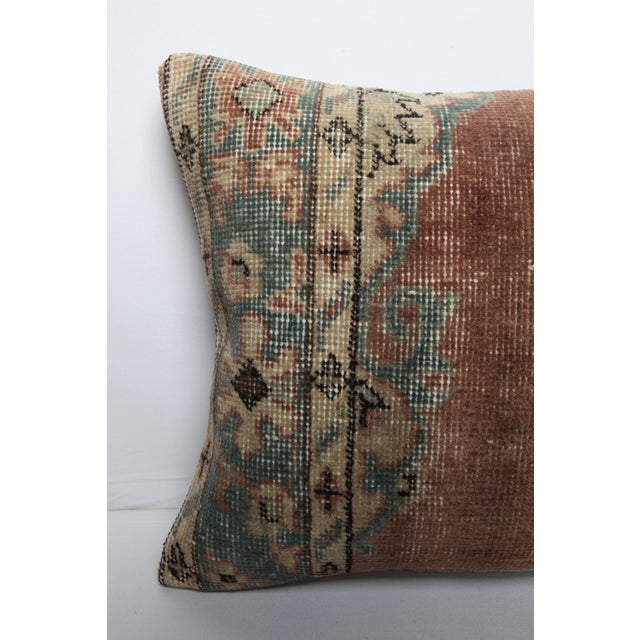 Turkish Vintage Rug Pillow - 16'' X 22'' For Sale - Image 4 of 9
