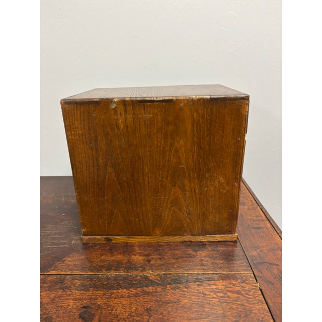 Antique English Tabletop Chest of Drawers For Sale In Naples, FL - Image 6 of 8