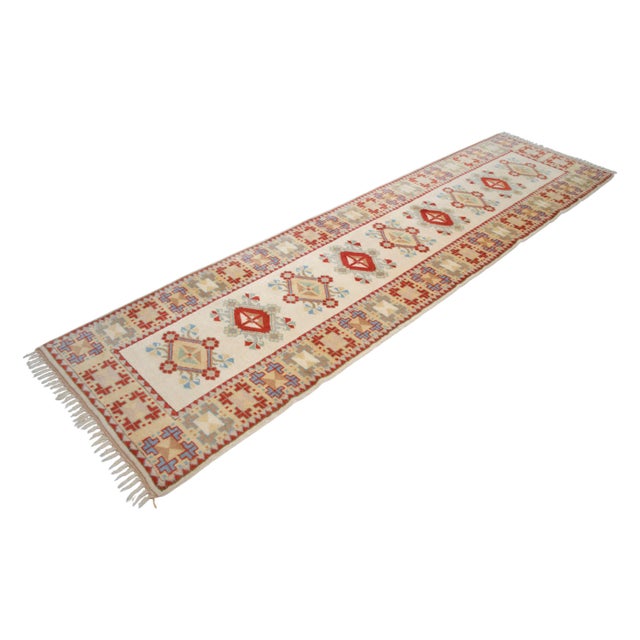 1990s 1990s Hand-Knotted Runner Rug Traditional Turkish Rug - 2′9″ × 10′2″ For Sale - Image 5 of 17