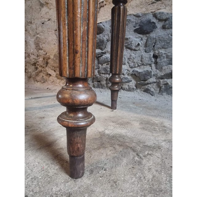 Antique French Drop-Leaf Table in Walnut, 1800s For Sale - Image 15 of 17