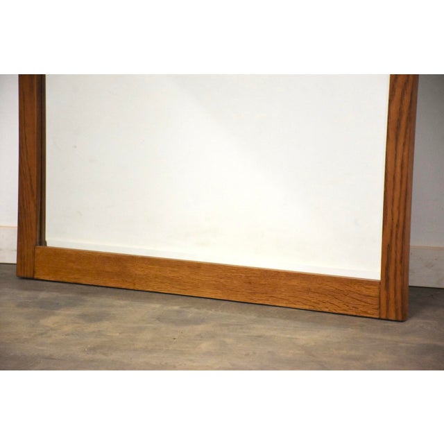 Brutalist 1970s Brutalist Oak Mirror For Sale - Image 3 of 3