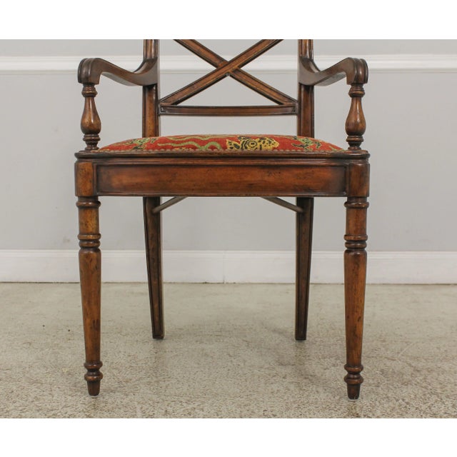 Regency Style Factory Distressed Finish Armchair For Sale In Philadelphia - Image 6 of 13