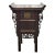 Antique Chinese Carved Elm Wood Side Table With One Drawer For Sale