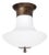 Arts and Crafts Opal Glass Oxide D30 Ceiling Lamp from Stoby For Sale
