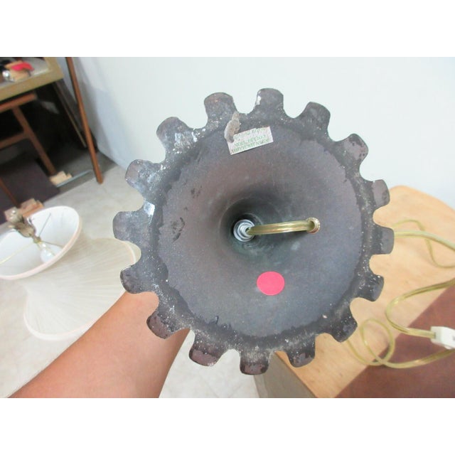 1990s John Richards Faux Bronze Italian Regency Corinthian Column able Lamp Shade B For Sale - Image 9 of 10