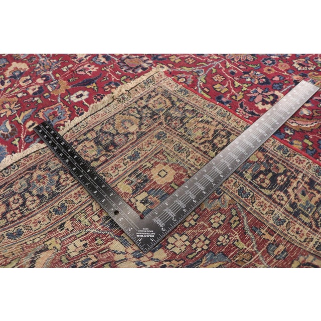 Late 19th Century Antique Persian Mashhad Rug - 05'07 X 22'00 For Sale - Image 5 of 7