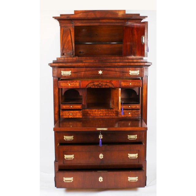 19th Century Biedermeier Secretary For Sale - Image 3 of 18