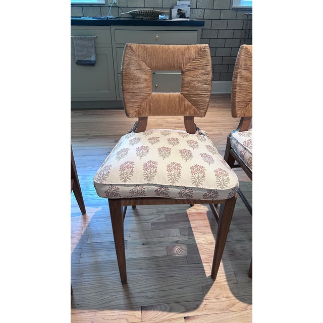 Transitional How to Marry a Millionare Rush Wood Side Chairs For Sale - Image 3 of 9