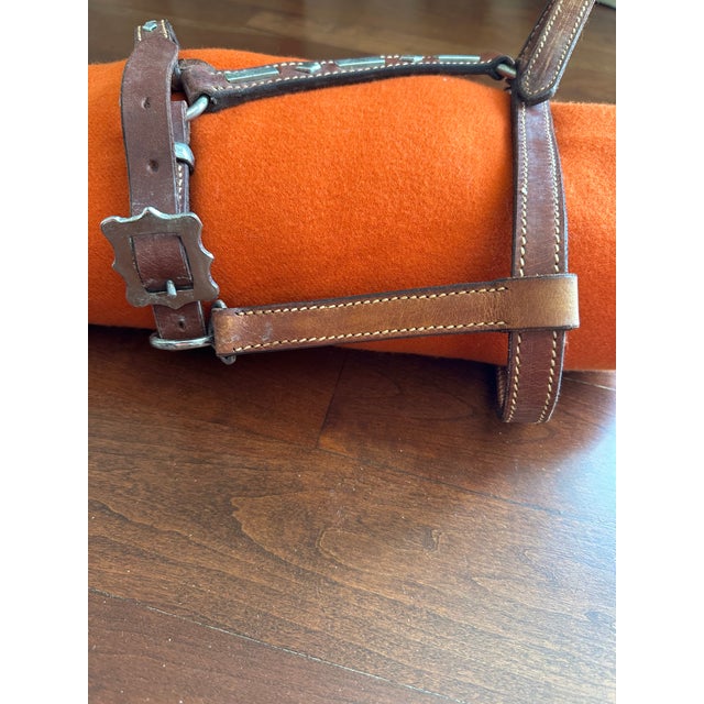 Vintage Equestrian 1970’s Leather Horse Halter For Sale - Image 11 of 15