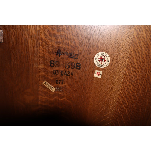 Stickley Highlands Extending Trestle Dining Table For Sale - Image 12 of 17