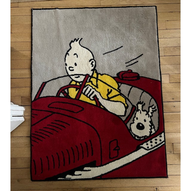 Tintin Rug from Axis, 1994 For Sale - Image 3 of 12