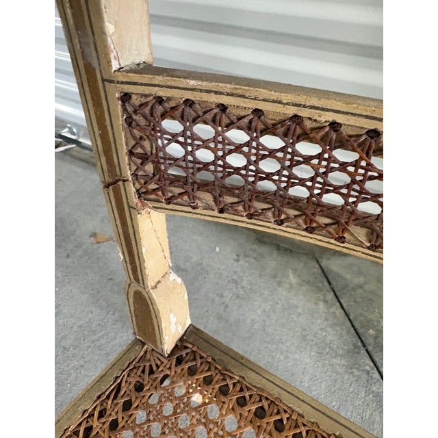 Wood 19th Century Set of Eight English Gilt and Painted Decoration Chairs For Sale - Image 7 of 9