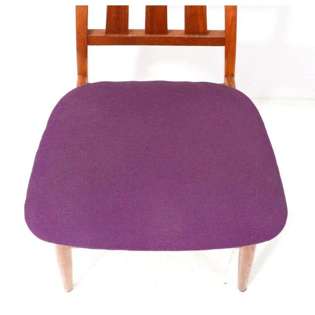 Mid-Century Modern Dining Room Chairs in Teak, 1960s, Set of 6 For Sale - Image 9 of 13