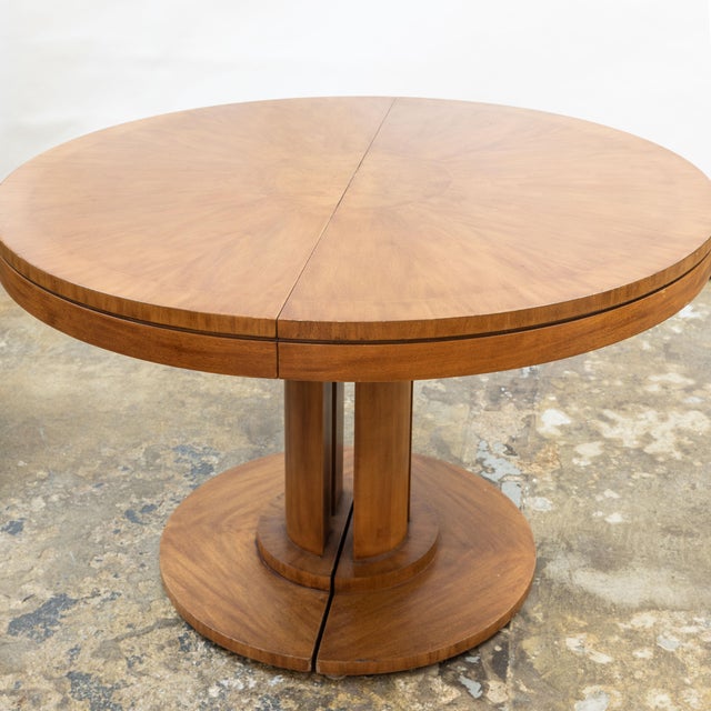Baker Furniture Company 1980s Post-Modern Neo-Classic Pedestal Table Attributed to Michael Taylor for Baker For Sale - Image 4 of 13
