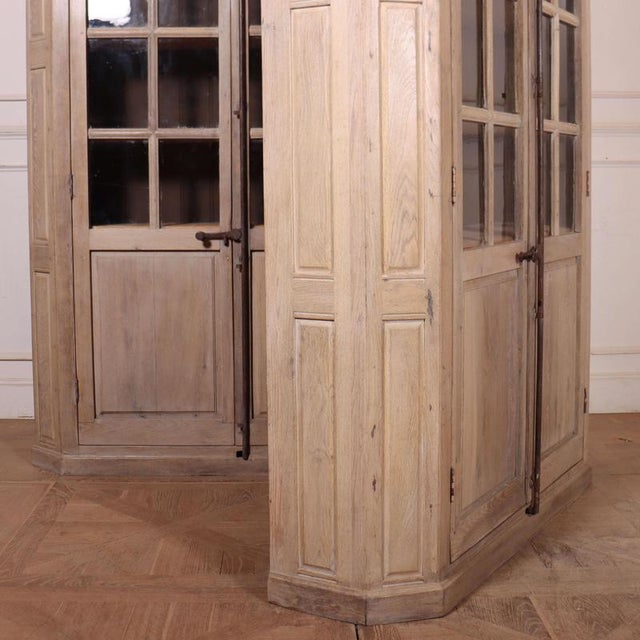German Bleached Cabinets, 1920s, Set of 2 For Sale - Image 9 of 12